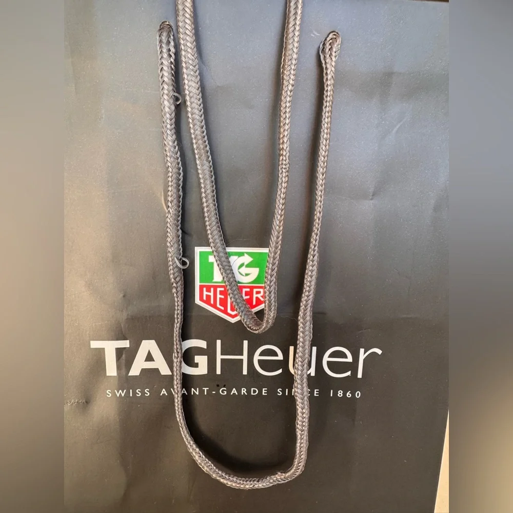 Authentic TAG Heuer Black Paper Shopping Bag – 10” x 13.5” x 4.5”
